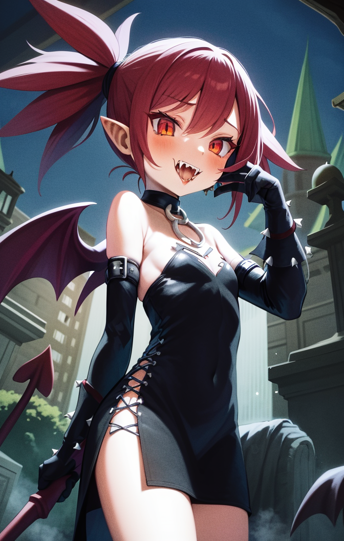 51408-2418724162-masterpiece, soft lighting, outdoors, nighttime, graveyeard, dead trees, etna [disgaea], 1girl, fangs, long sleeves, long black.png